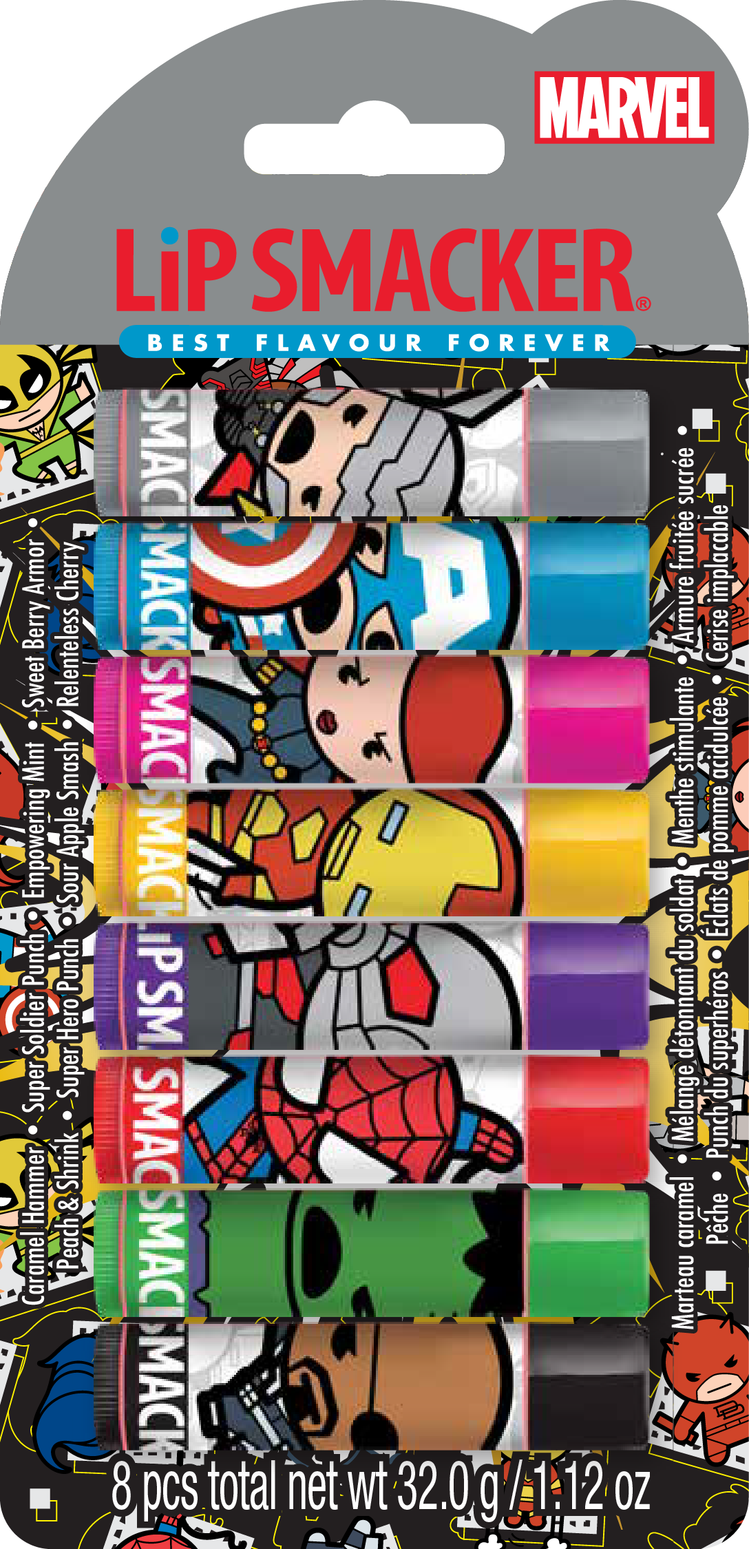 Lip Smacker - Marvel Superheroes Party Pack x8