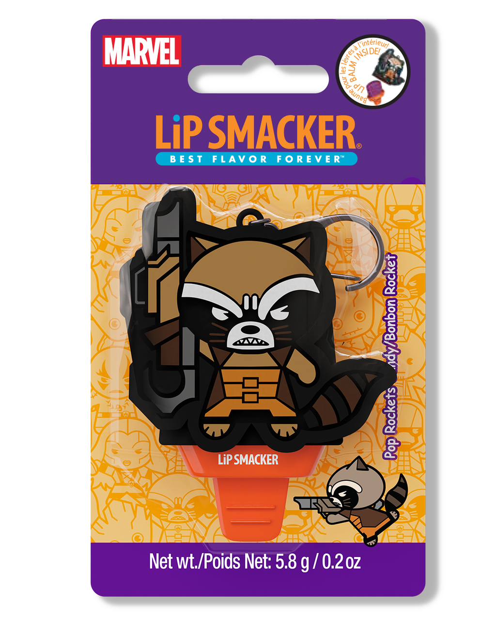 Lip Smacker - Marvel Rocket Key Chain Balm