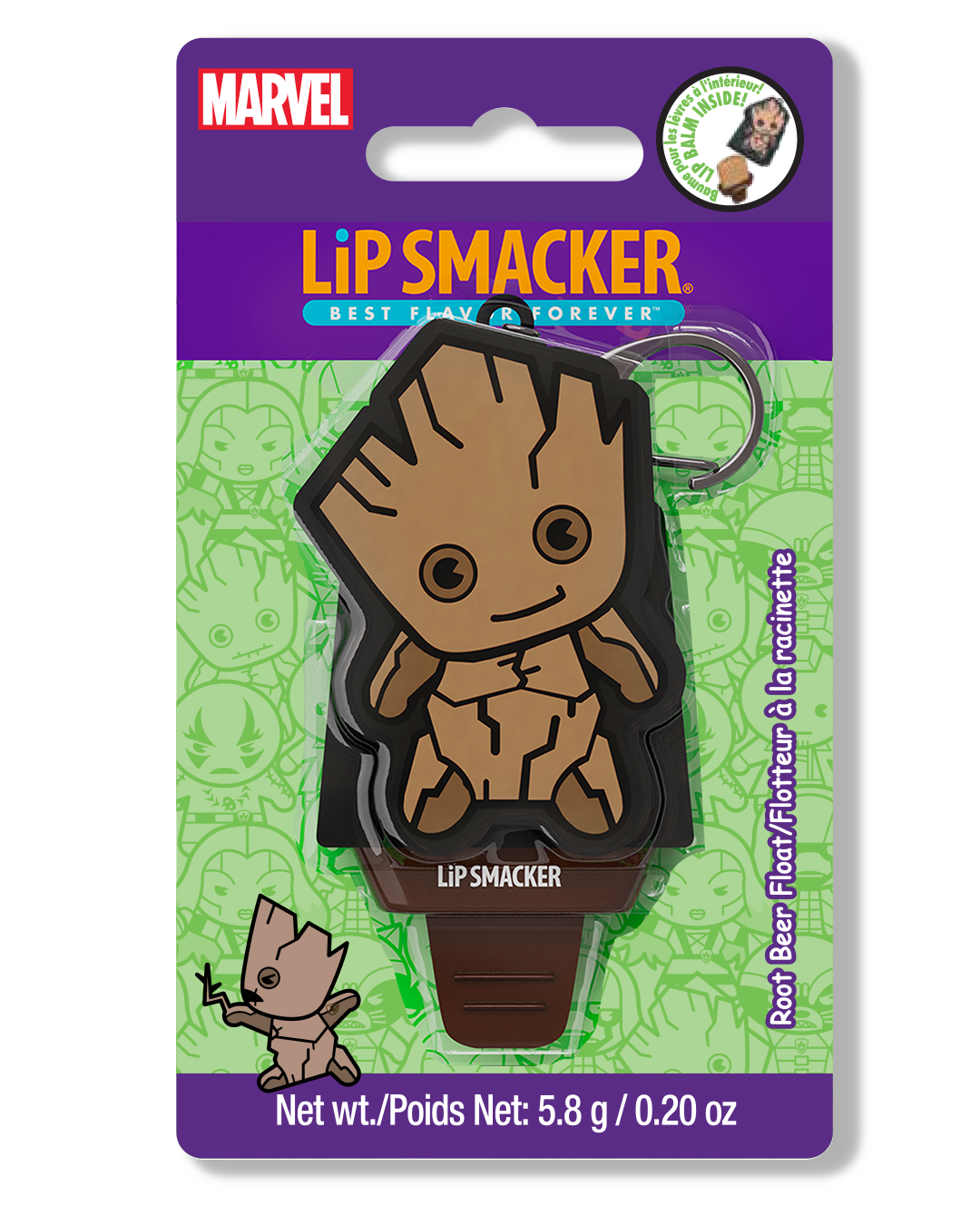 Lip Smacker - Marvel Groot Key Chain Balm