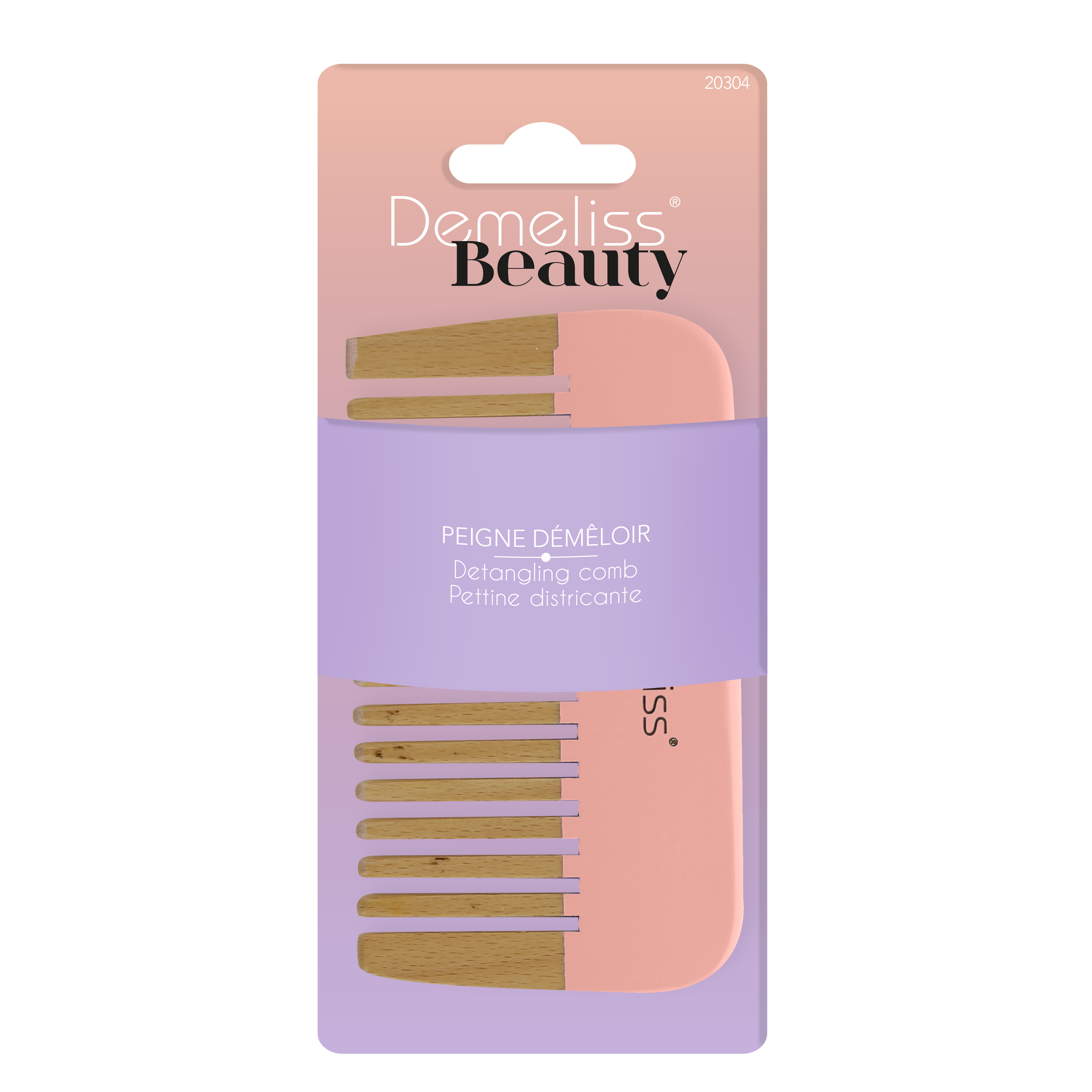 Demeliss Beauty - Detangling Wooden Comb