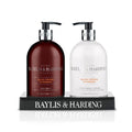 Baylis & Harding Men's Black Pepper & Ginseng 2 Bottle Set In A Black Acrylic Rack
