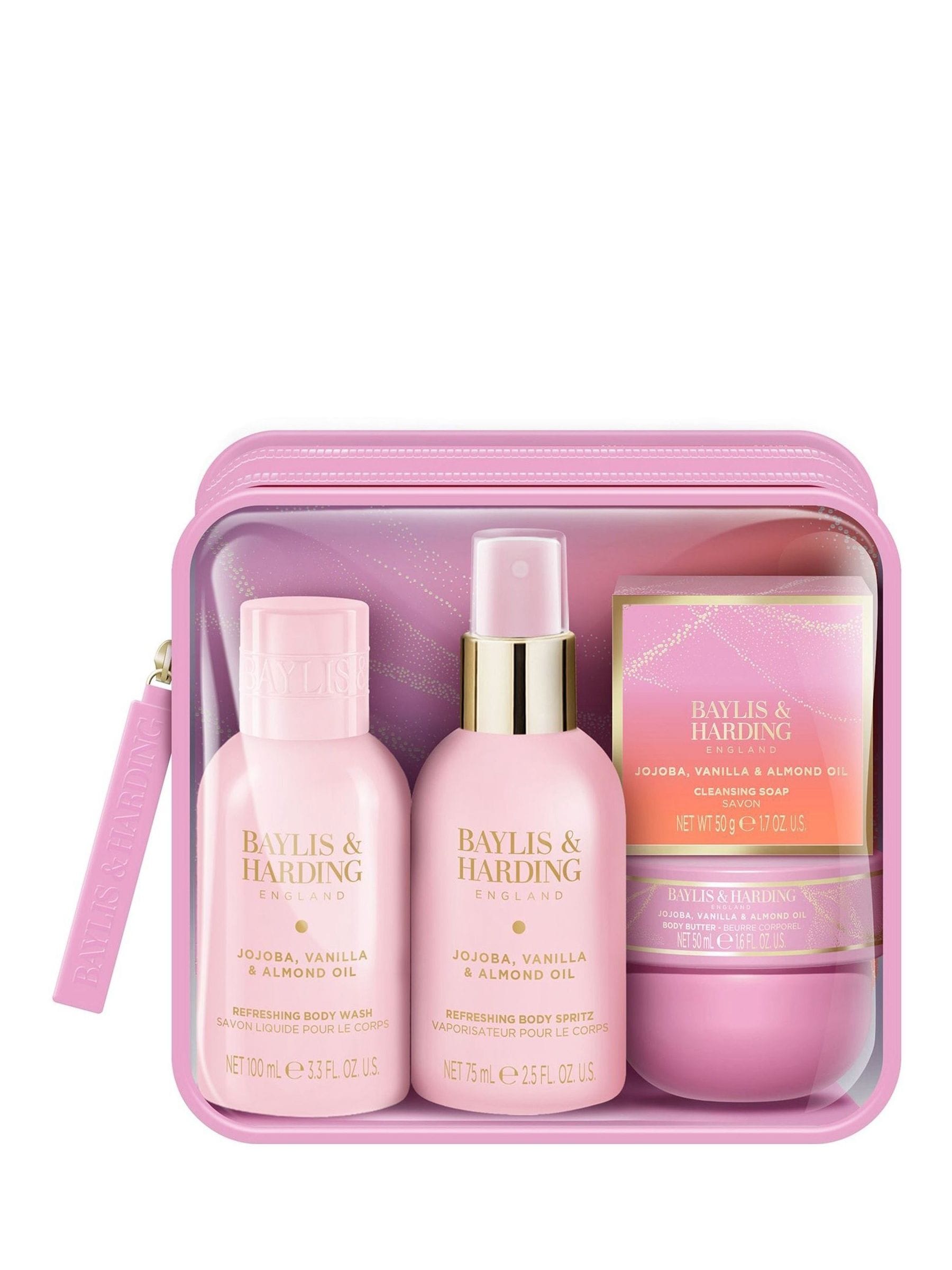 Baylis & Harding Jojoba Vanilla & Almond Oil Luxury Travel Wash Bag Gift Set