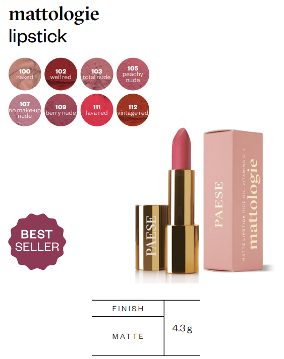 PAESE Mattologie Matte Lipstick
