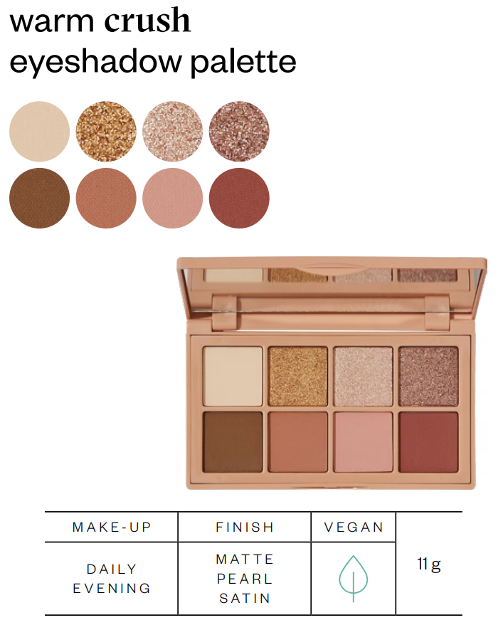 PAESE Warm Crush Eyeshadow Palette